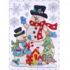 Snowman-Partial Round Diamond Painting