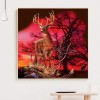 Elk in Sunset Glow - Full Round Diamond Painting