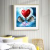 Love Dolphin-Full Round Diamond Painting