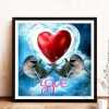 Love Dolphin-Full Round Diamond Painting