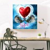 Love Dolphin-Full Round Diamond Painting