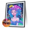 Illustration Girl -  Full Round Diamond Painting