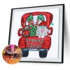 Santa Car-Crystal Rhinestone Diamond Painting