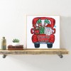 Santa Car-Crystal Rhinestone Diamond Painting