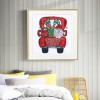 Santa Car-Crystal Rhinestone Diamond Painting