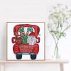 Santa Car-Crystal Rhinestone Diamond Painting