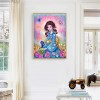 Illustration Girl -  Full Round Diamond Painting