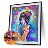 Illustration Girl -  Full Round Diamond Painting