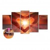 Love Hand in Sunset -Full Round Diamond Painting