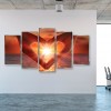 Love Hand in Sunset -Full Round Diamond Painting