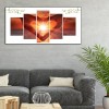 Love Hand in Sunset -Full Round Diamond Painting