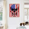 Stars Stripes Skull -Full Round Diamond Painting