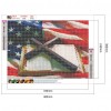 US Flag Cross Bible-Full Round Diamond Painting