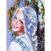 Smile Girl -Partial Round Diamond Painting