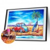 Seaside Car -Full Round Diamond Painting