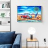 Seaside Car -Full Round Diamond Painting