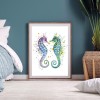 Seahorse?Face to Face-Full Round Diamond Painting