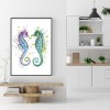 Seahorse?Face to Face-Full Round Diamond Painting