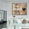 Home Sweet Words-  Full Round Diamond Painting