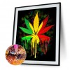 Maple Leaf-Full Round Diamond Painting