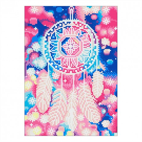 Luminous Dream Catcher - Full Round Diamond Painting