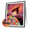 Rainbow Dress Girl- Full Round Diamond Painting