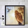 Praying Hands Dove-Full Round Diamond Painting