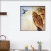 Praying Hands Dove-Full Round Diamond Painting