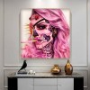 Skull Woman -Full Round Diamond Painting