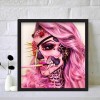 Skull Woman -Full Round Diamond Painting