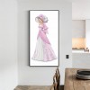 Dress Lady- Full Round Diamond Painting