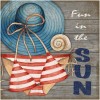 Sun Beach Hat - Full Round Diamond Painting