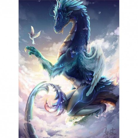 Novelty Dragon - Full Round Diamond Painting