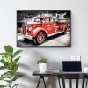 Fire Truck- Full Round Diamond Painting