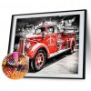 Fire Truck- Full Round Diamond Painting