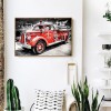 Fire Truck- Full Round Diamond Painting