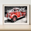 Fire Truck- Full Round Diamond Painting