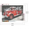 Fire Truck- Full Round Diamond Painting