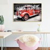 Fire Truck- Full Round Diamond Painting