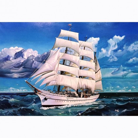 Ship - Full Square Diamond Painting(40x50cm)