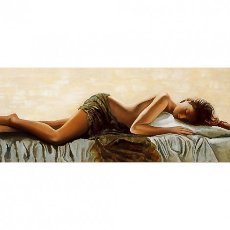 Sleeping Beauty - Full Round Diamond Painting(90x40cm)