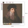 Leonardo da Vinci - Full Round Diamond Painting(30*30cm)