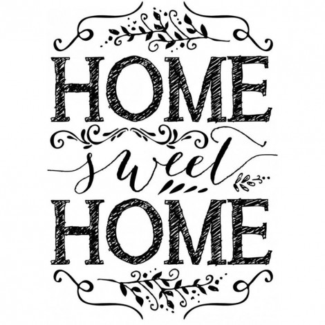 Home Sweet Home - Full Round Diamond Painting