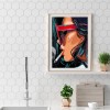 Smoking Girl-Full Round Diamond Painting