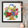 Flower Basket - Crystal Rhinestone Diamond Painting