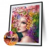 Flower Girl - Full Square Diamond Painting(40*50cm)