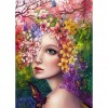 Flower Girl - Full Square Diamond Painting(40*50cm)