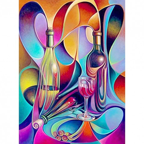 Wine Glass - Full Round Diamond Painting