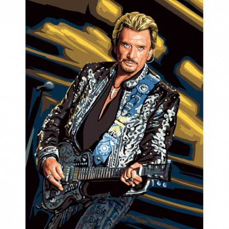 Johnny Halliday - Full Round Diamond Painting