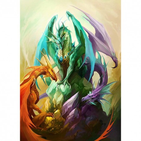 War Dragon - Full Round Diamond Painting